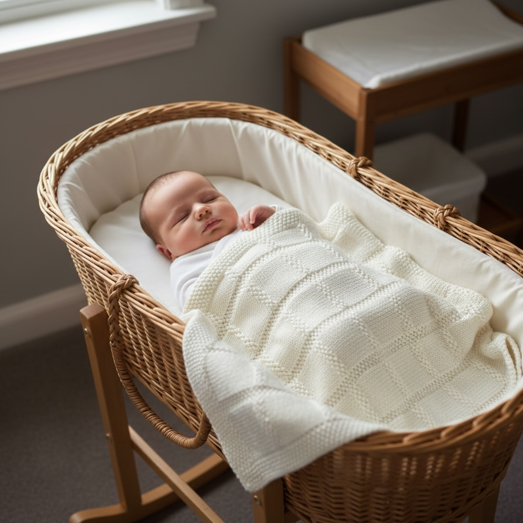 Hand Knitted Heirloom Baby Blanket | Australian Merino Wool | Luxury Newborn Gift