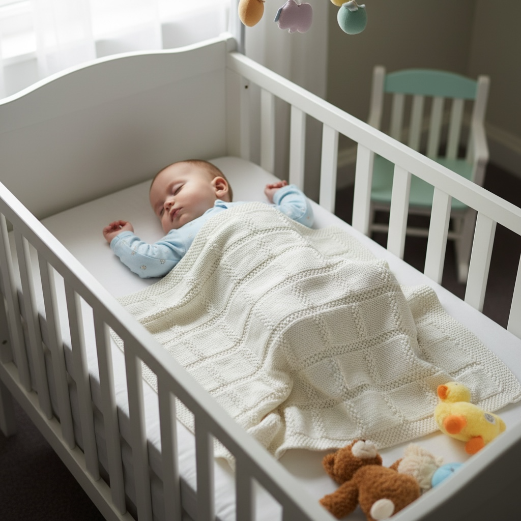 Hand Knitted Heirloom Baby Blanket | Australian Merino Wool | Luxury Newborn Gift