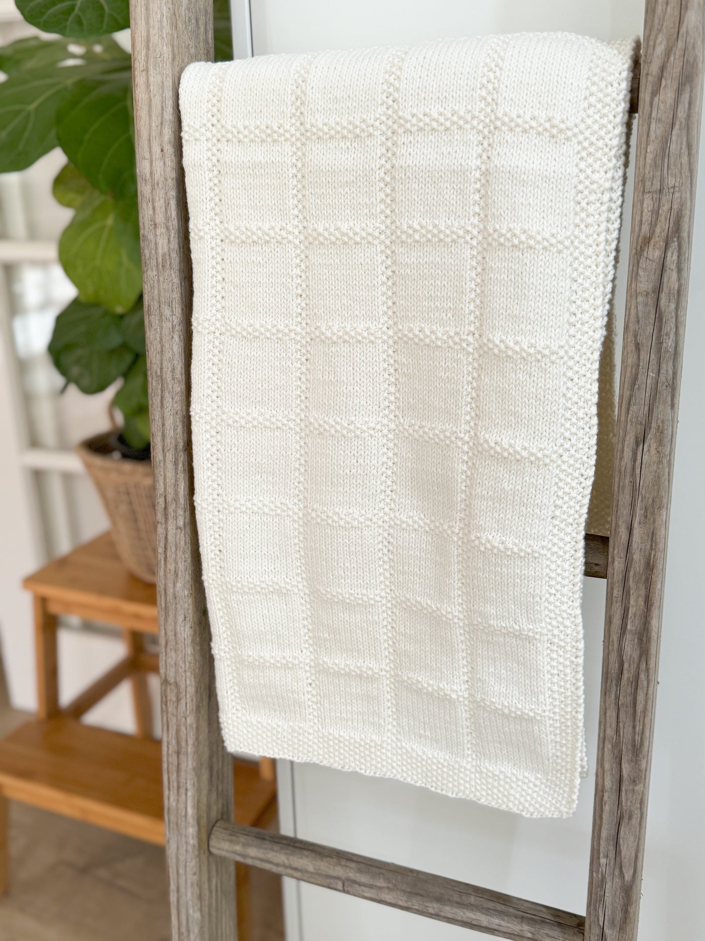 Heirloom hand knitted baby blanket