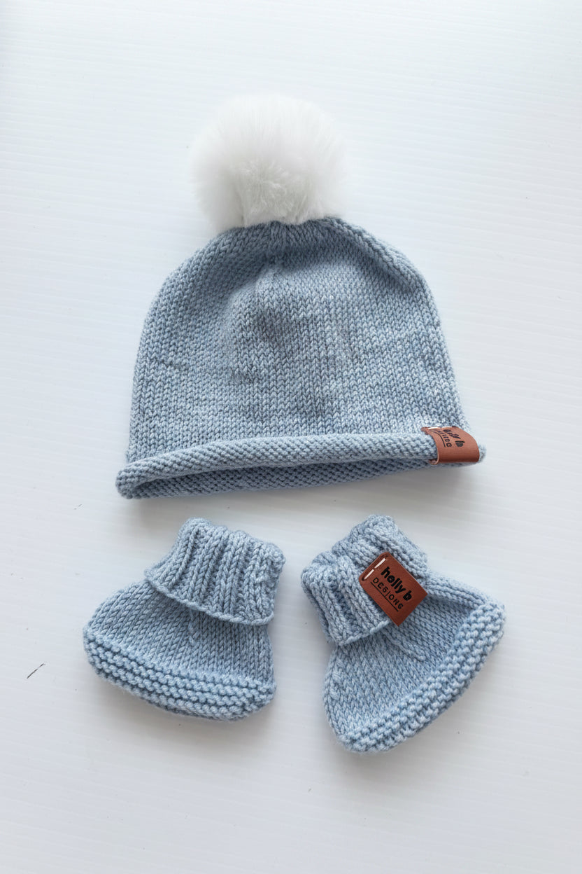 The Luxe Beanie and Booties Set