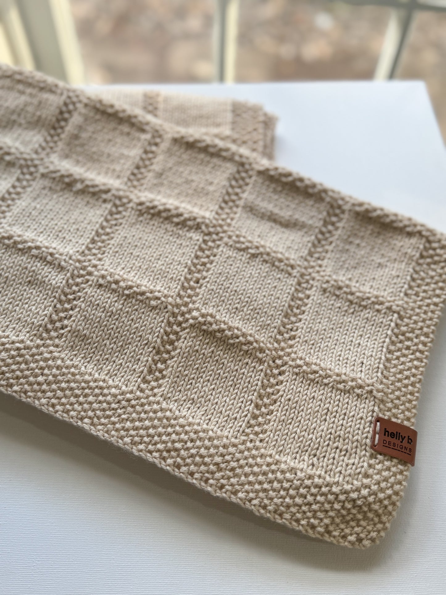 Heirloom hand knitted baby blanket