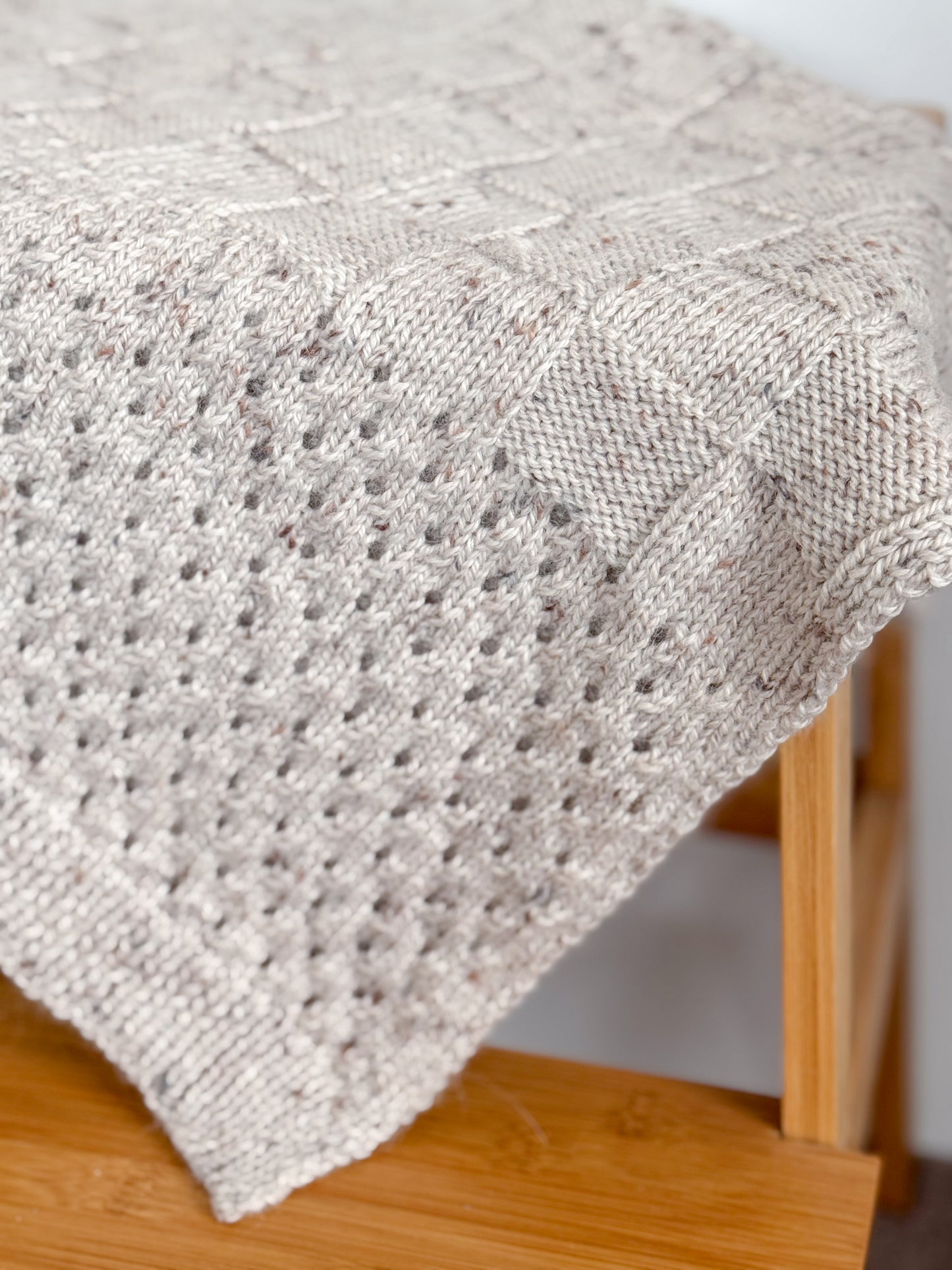 Hand Knitted Heirloom Baby Blanket | Australian Merino Wool | Luxury Newborn Gift