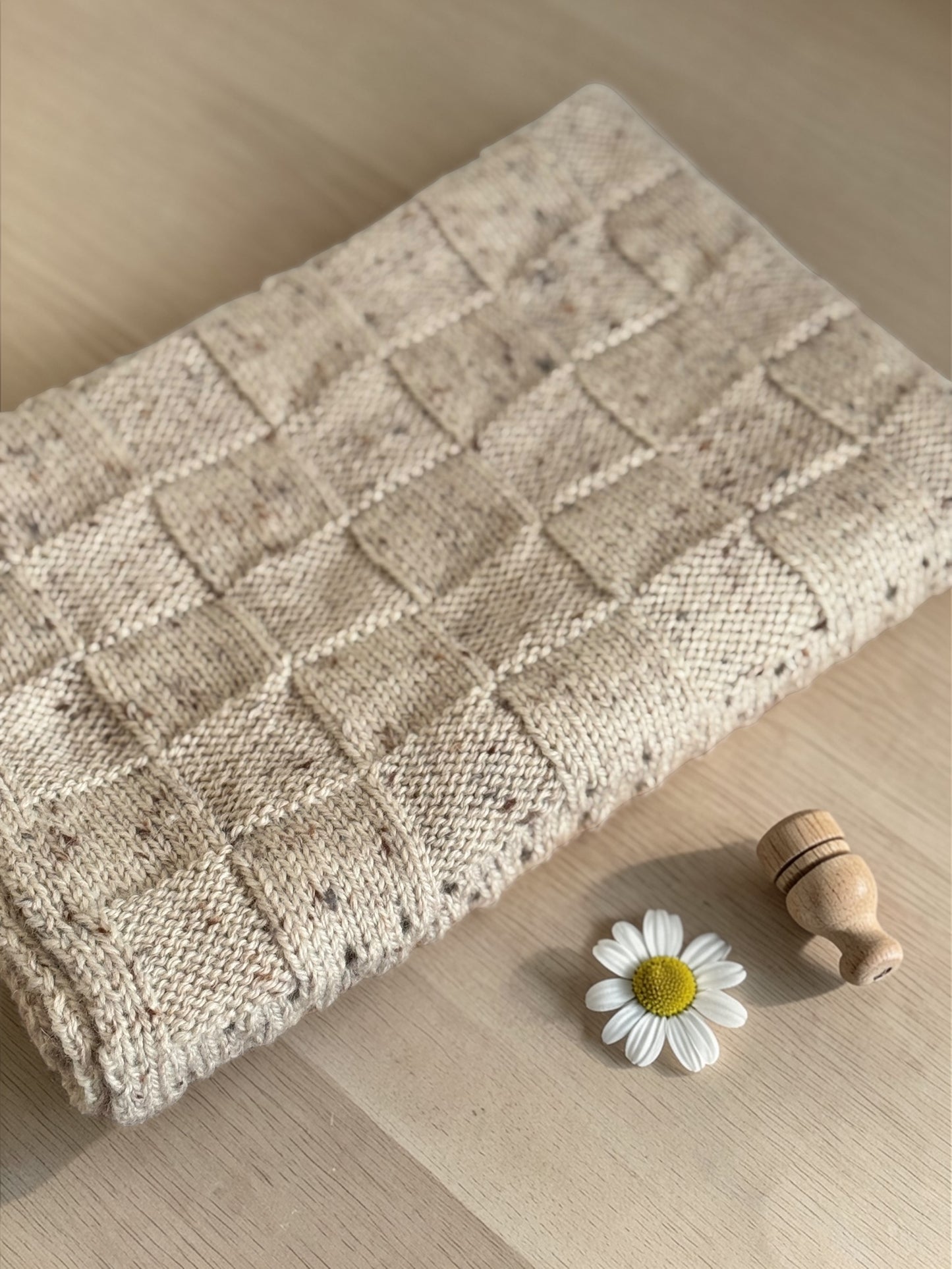 Hand Knitted Heirloom Baby Blanket | Australian Merino Wool | Luxury Newborn Gift