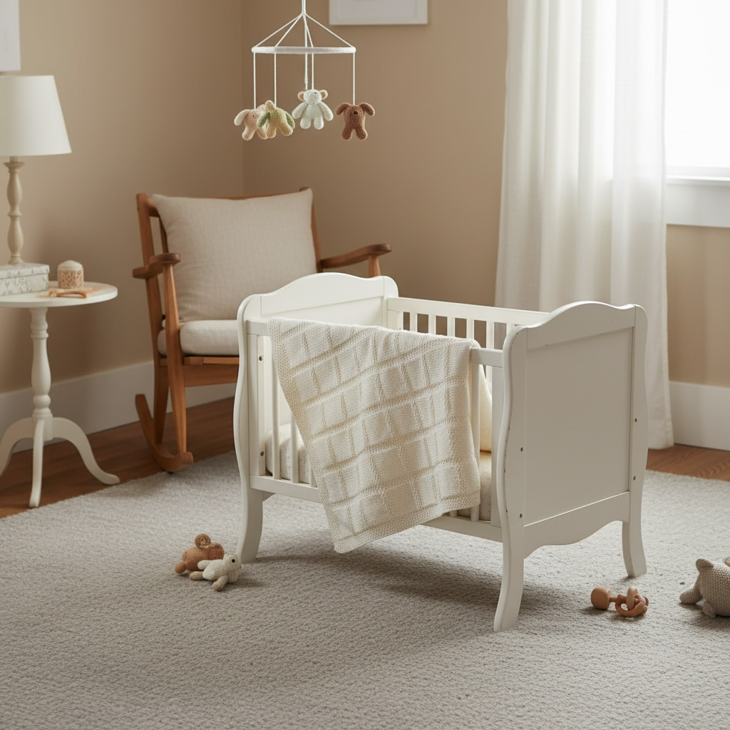 Hand Knitted Heirloom Baby Blanket | Australian Merino Wool | Luxury Newborn Gift