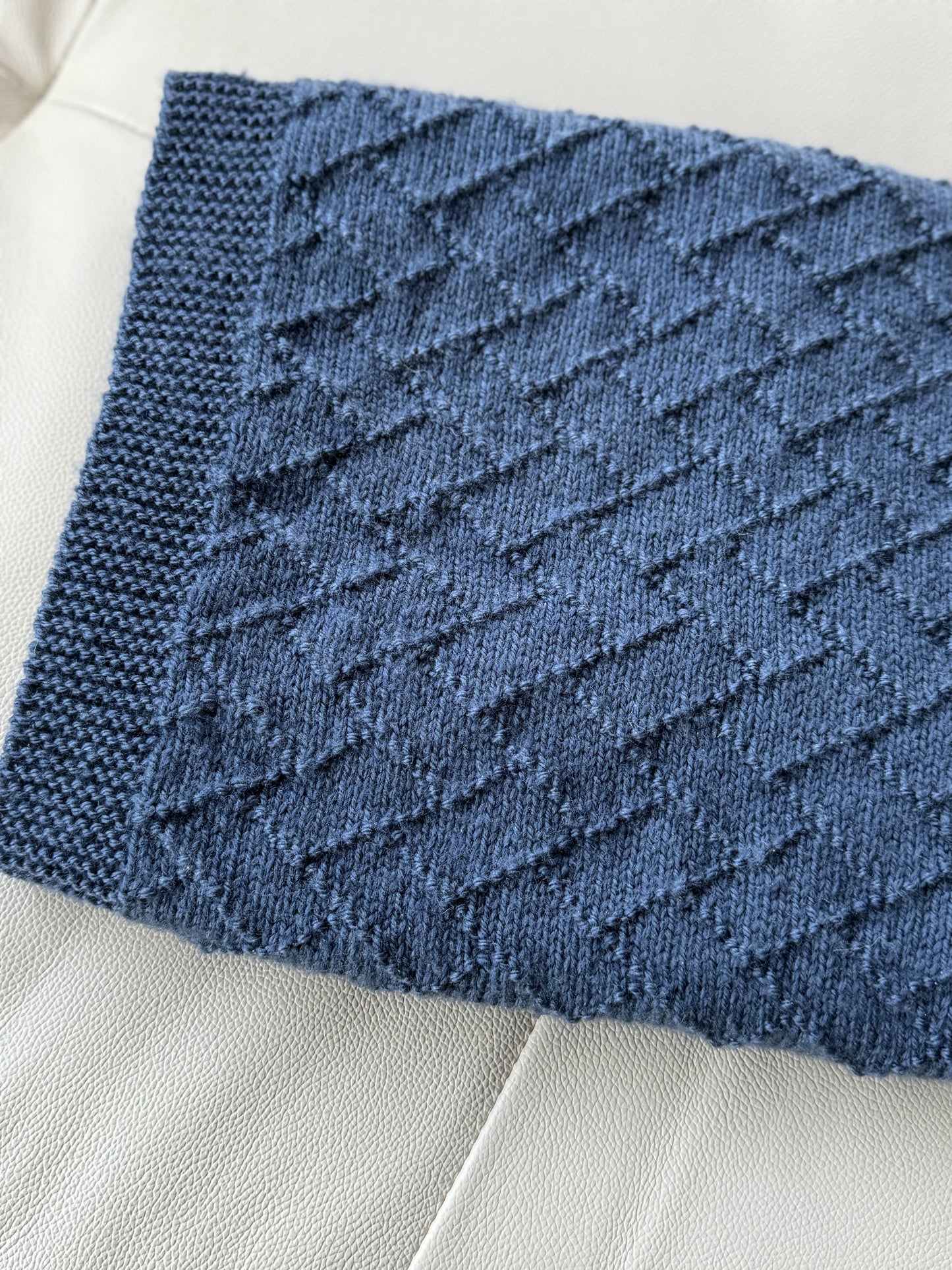 Heirloom hand knitted baby blanket