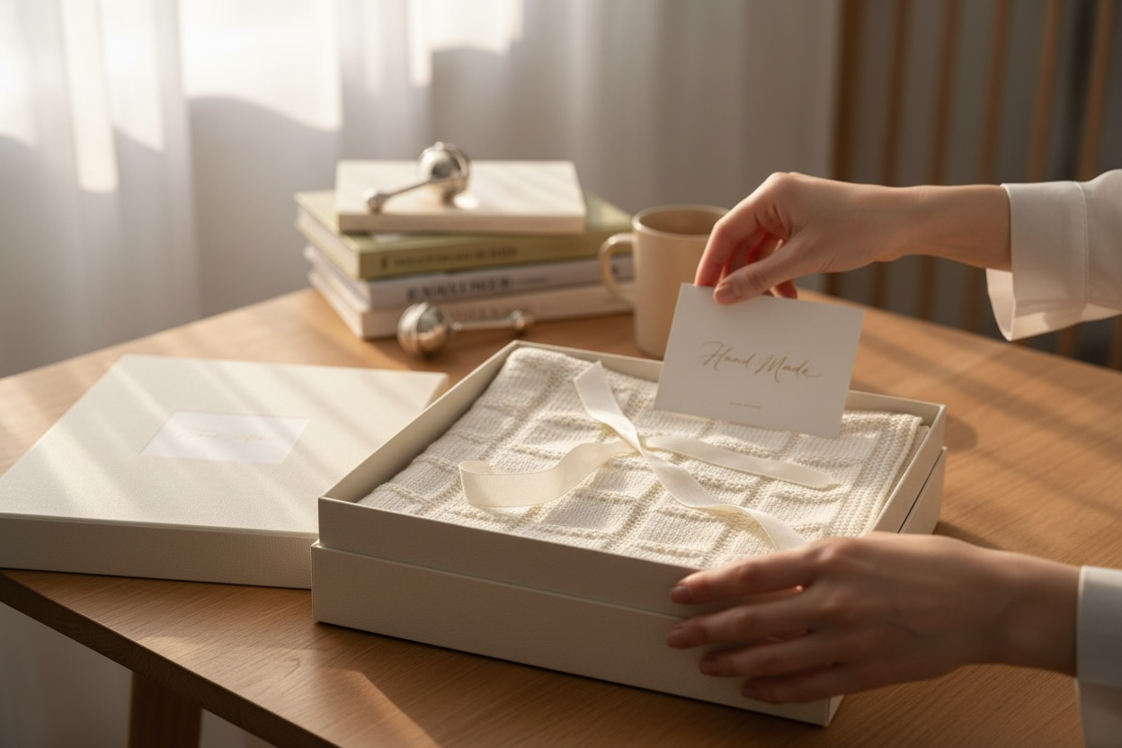 Hand Knitted Heirloom Baby Blanket | Australian Merino Wool | Luxury Newborn Gift