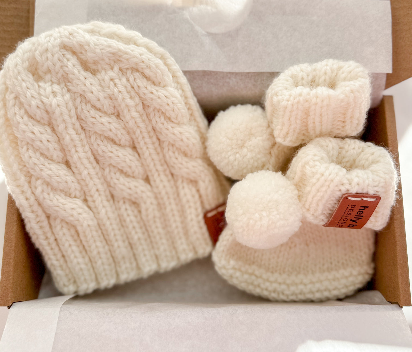 Oscar Cable Beanie and Bootie set