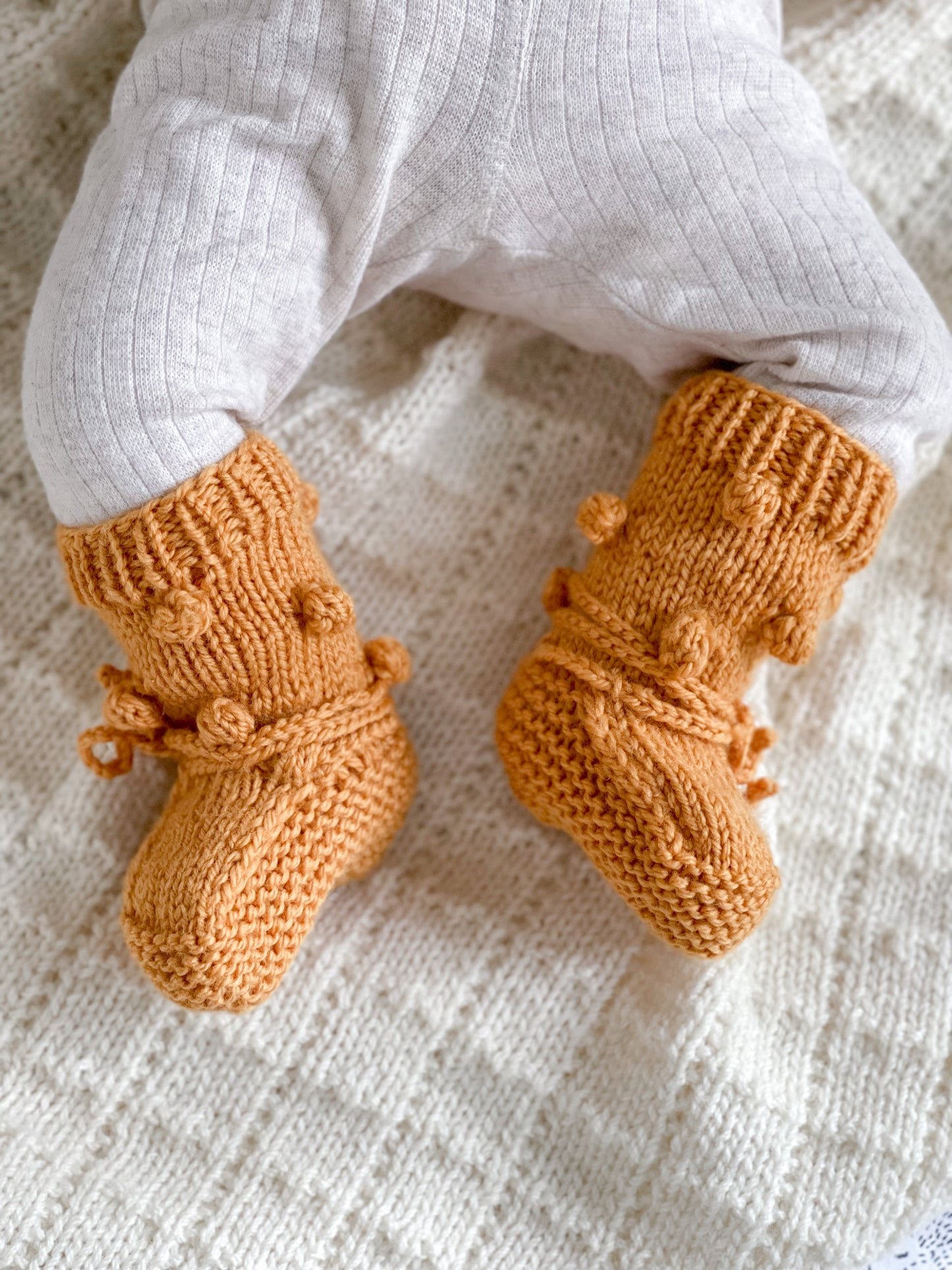 Bobble Long Leg Baby Booties