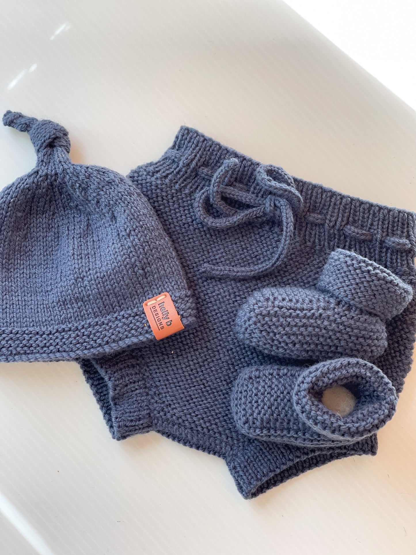 Deluxe Merino Wool Hand Knitted Baby Gift Box