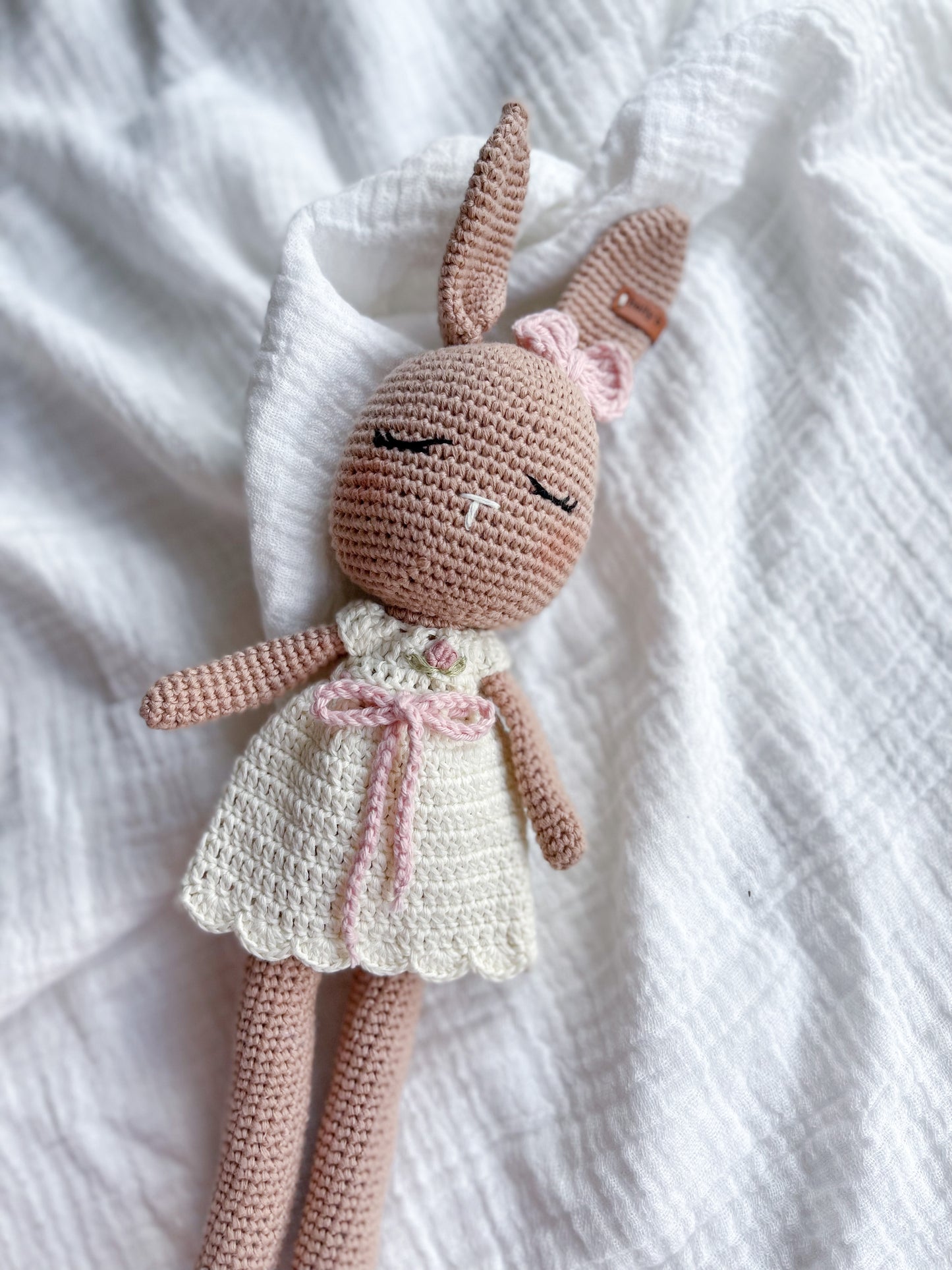 ‘Hilda Rose’ Crochet Bunny