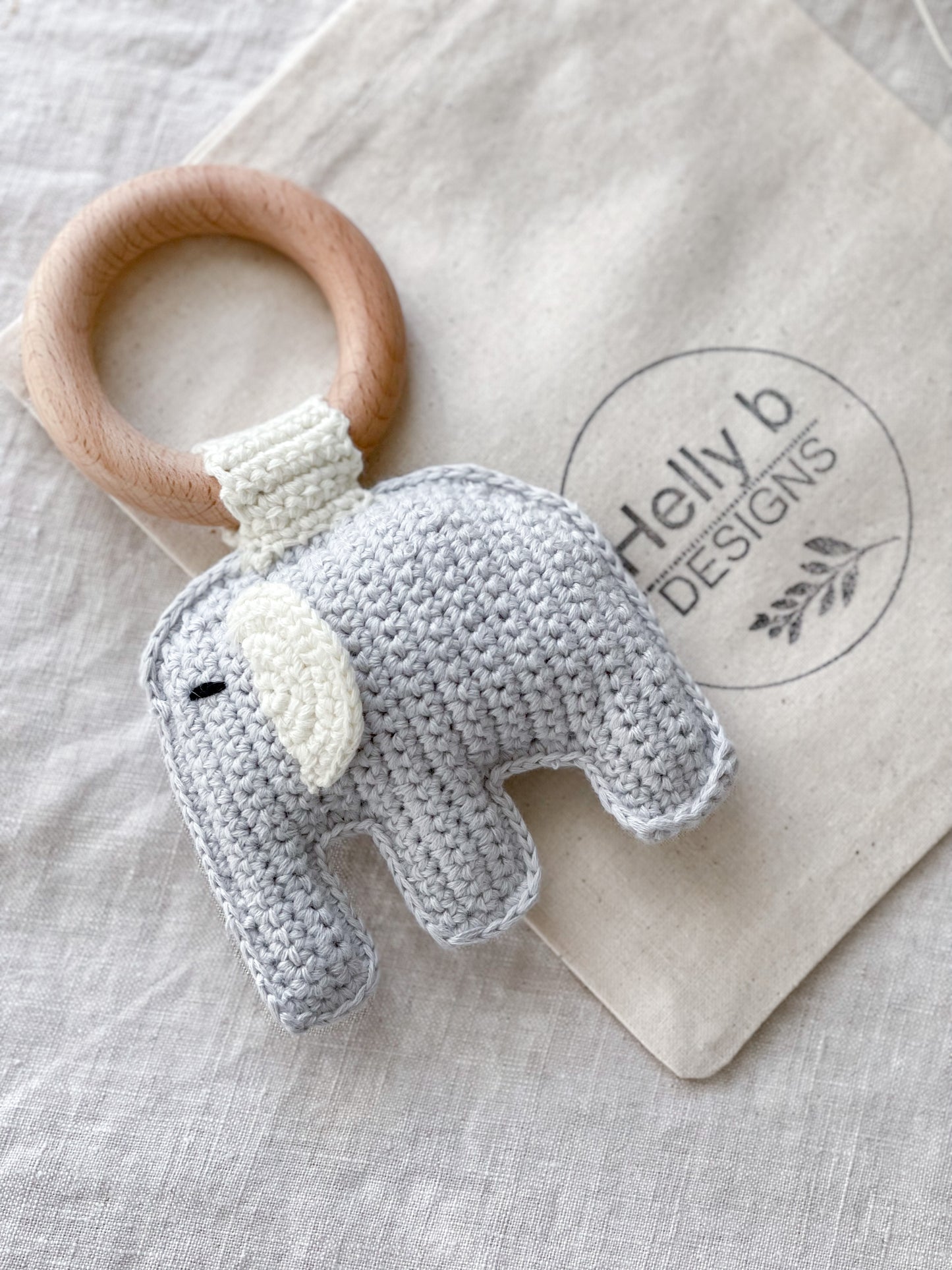 Elephant Teether Ring